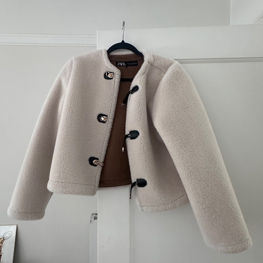 Zara Cream Toggle Jacket